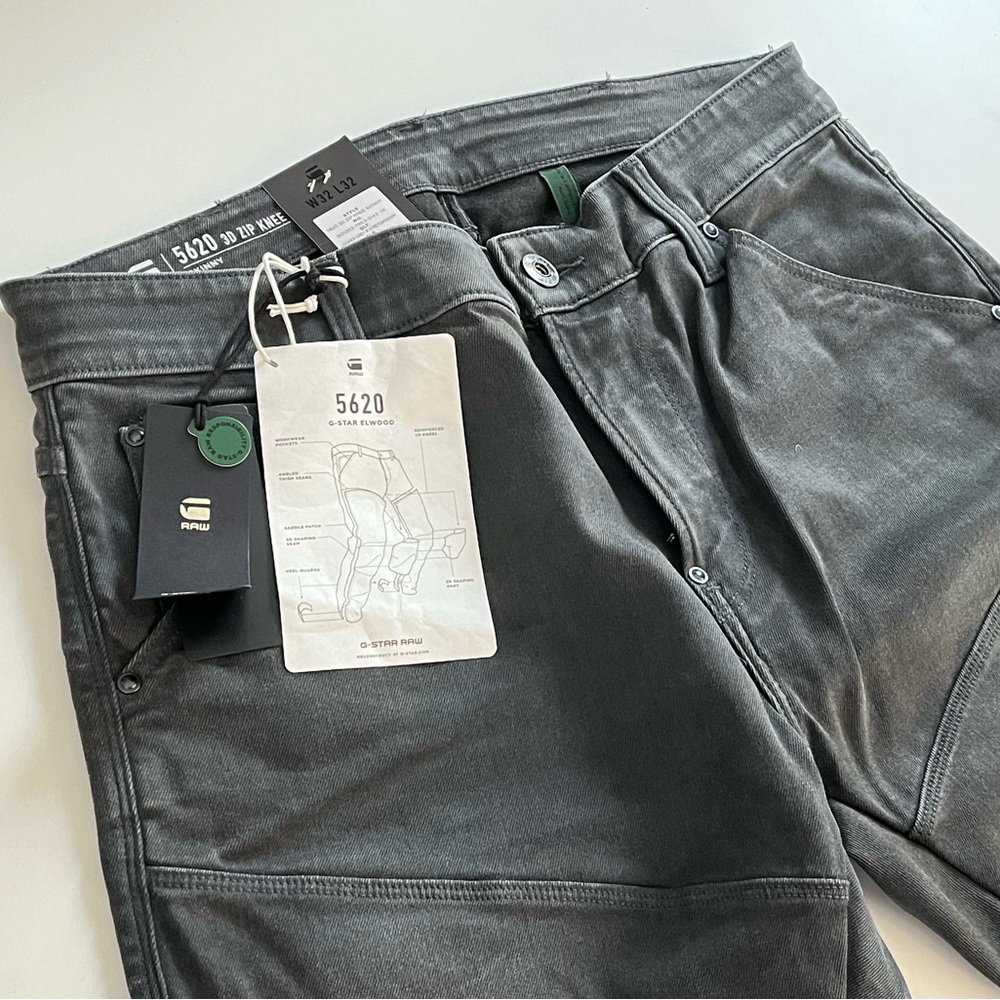 G-Star Raw - 5620 3D Knee Zip Jeans